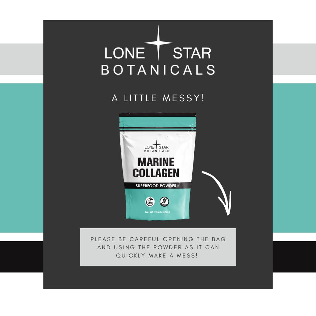 Lone Star Botanicals Marine Collagen Powder – USA Grown, Type 1 & 3