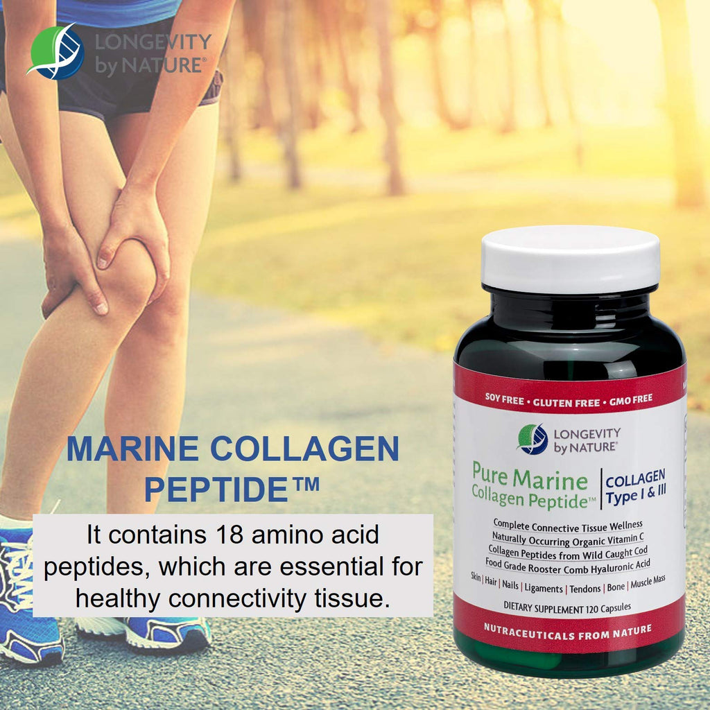 Longevity by Nature Marine Collagen Peptides – Skin, Hair & Nails (Type I & III)