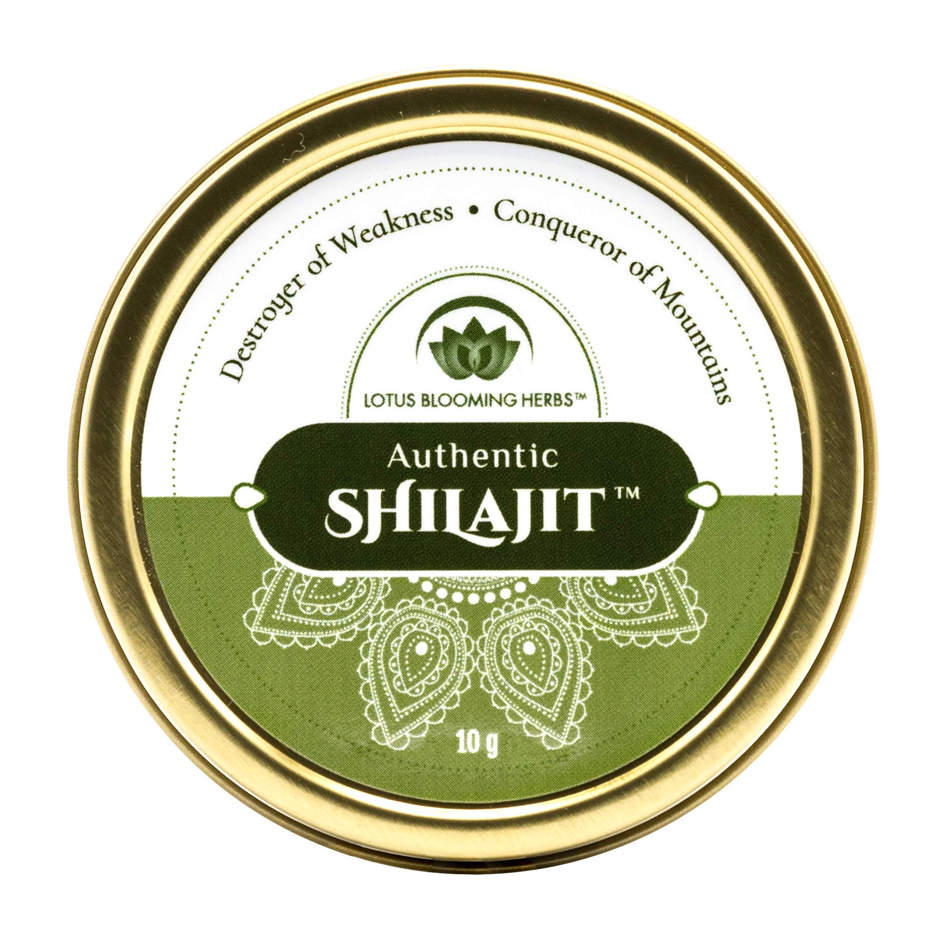 Lotus Blooming Herbs Authentic Shilajit Resin – 100% Pure Gold Grade Himalayan Shilajit, 10g