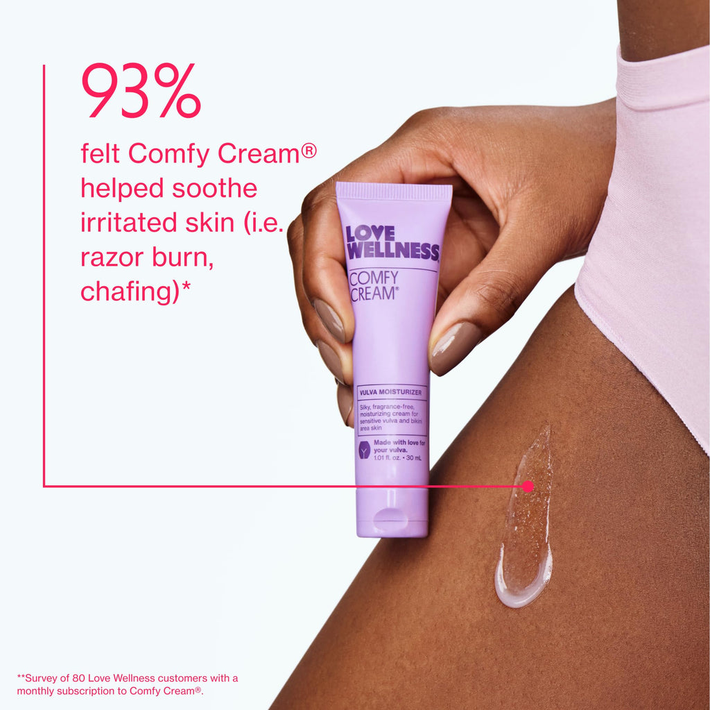 Love Wellness Comfy Cream Vulva & Vaginal Moisturizer — Fragrance-Free, 1.01 oz