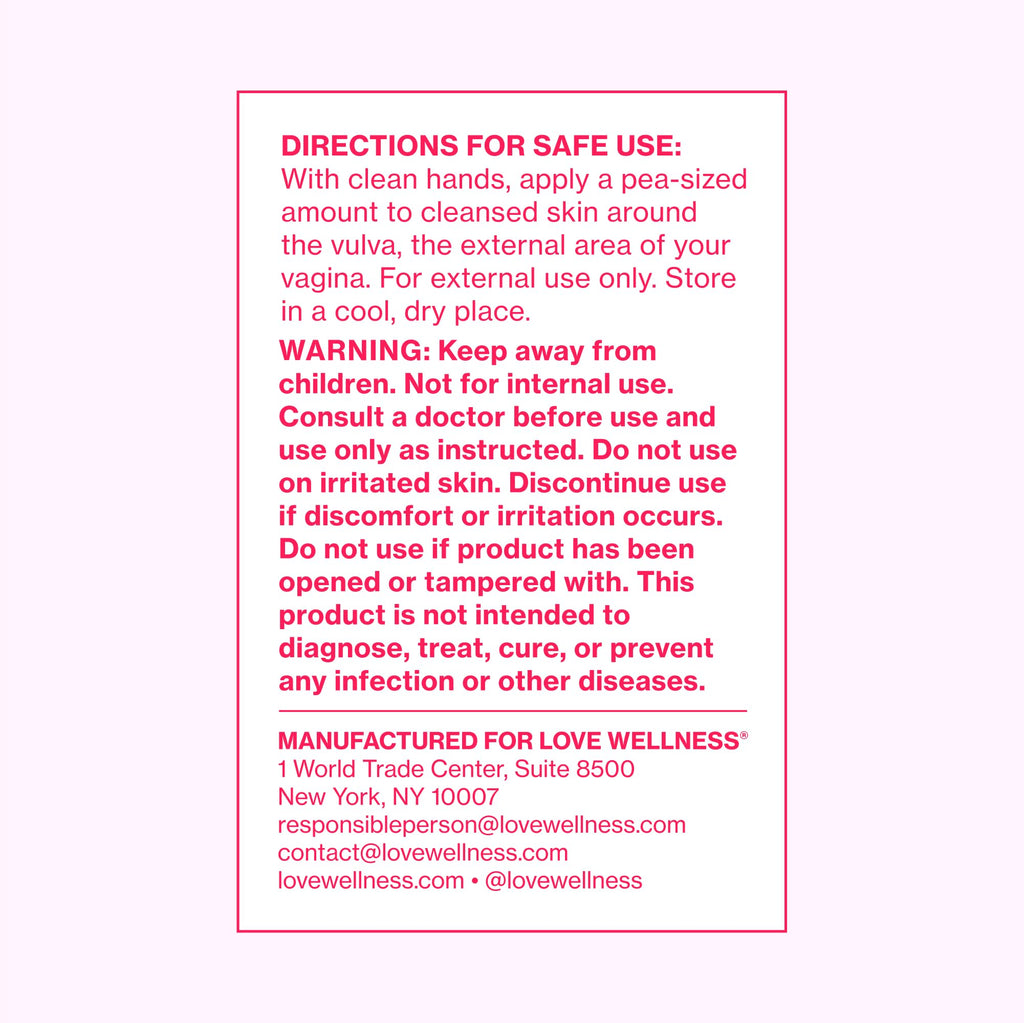 Love Wellness Comfy Cream Vulva & Vaginal Moisturizer — Fragrance-Free, 1.01 oz