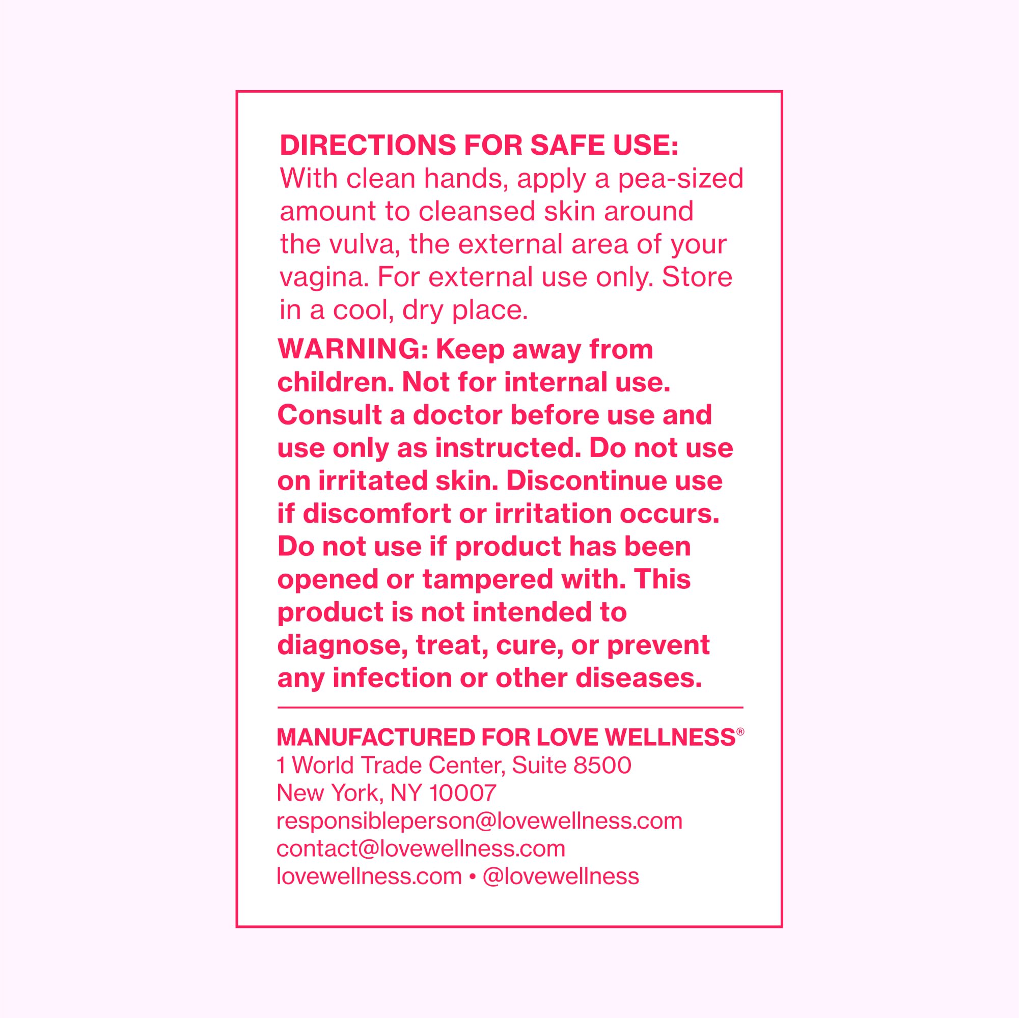 Love Wellness Comfy Cream Vulva & Vaginal Moisturizer — Fragrance-Free, 1.01 oz