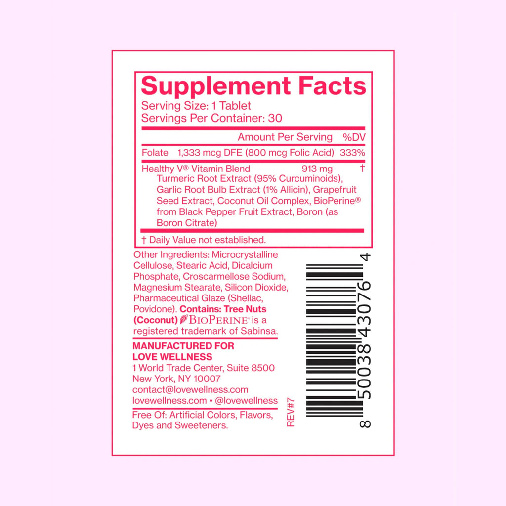 Love Wellness Good Girl Probiotics & Healthy V Vitamin | Women's Wellness Duo