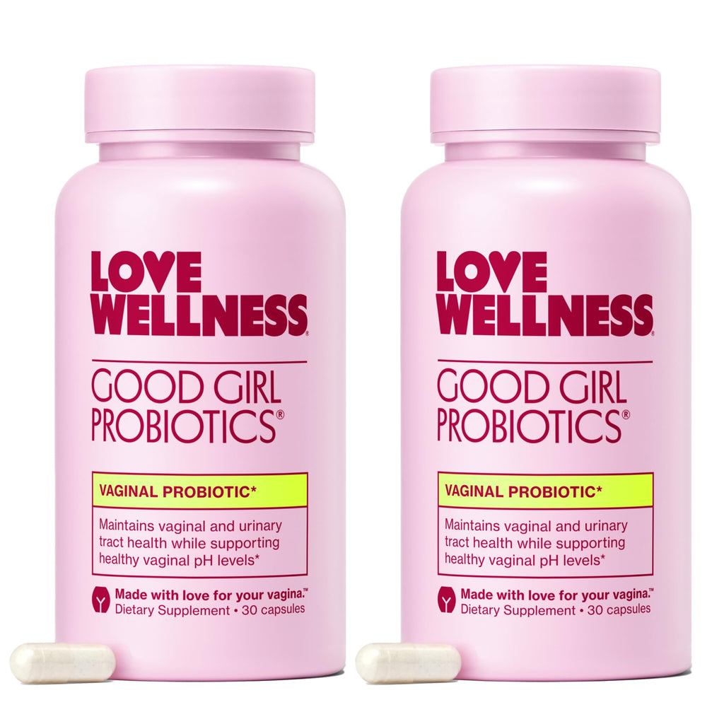 Love Wellness Good Girl Probiotics — 9-Strain Vaginal Health Probiotic for pH Balance, UTIs, Yeast, and Immune Support | Gluten-Free