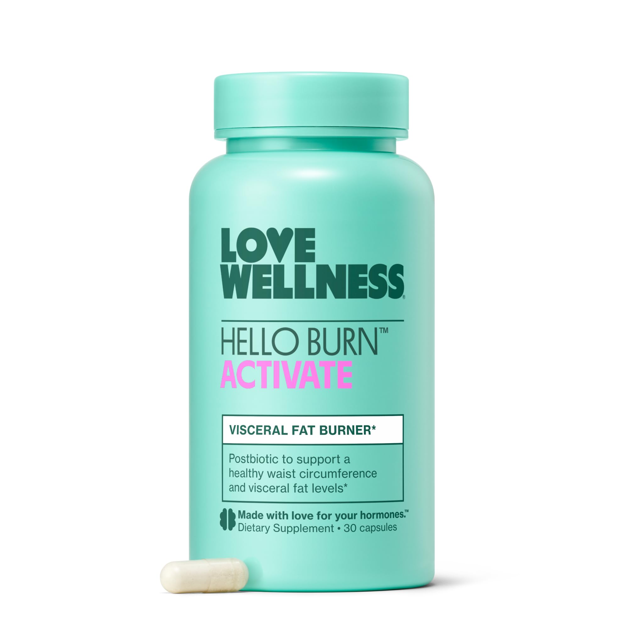 Love Wellness Hello Burn Activate – Visceral Fat Support (HT BPL1) 30 Count