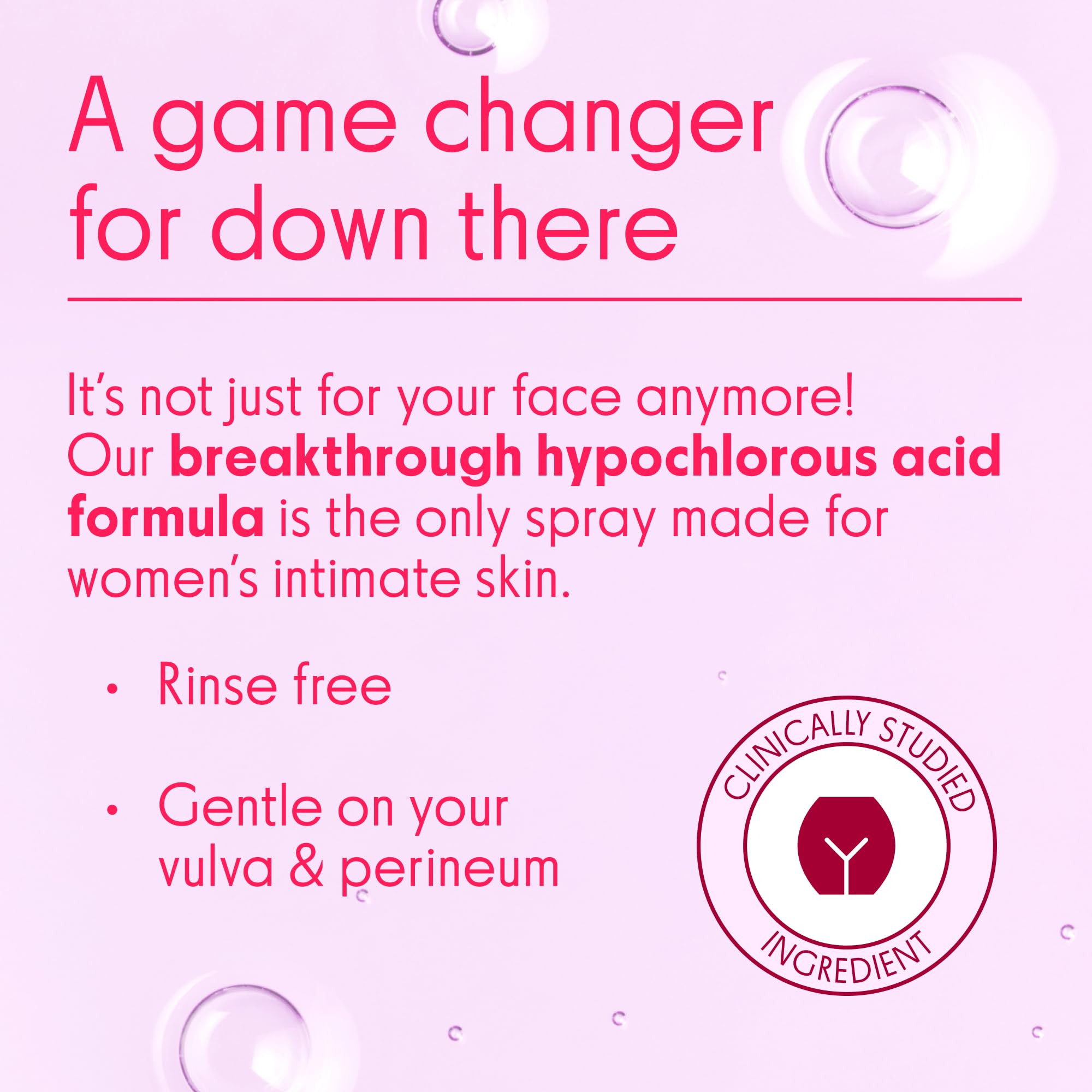 Love Wellness Intimate Skin Support Spray – FDA-Cleared HOCl Cleanser (4 oz) – Fragrance-Free & pH-Balanced