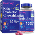 LOVEBUG Probiotics for Kids – Berry Chewables, 11B CFU, 7 Strains, 30 Count
