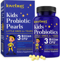 LOVEBUG Probiotics for Kids – Daily Gut Health & Immune Support (60 Soft Pearls)