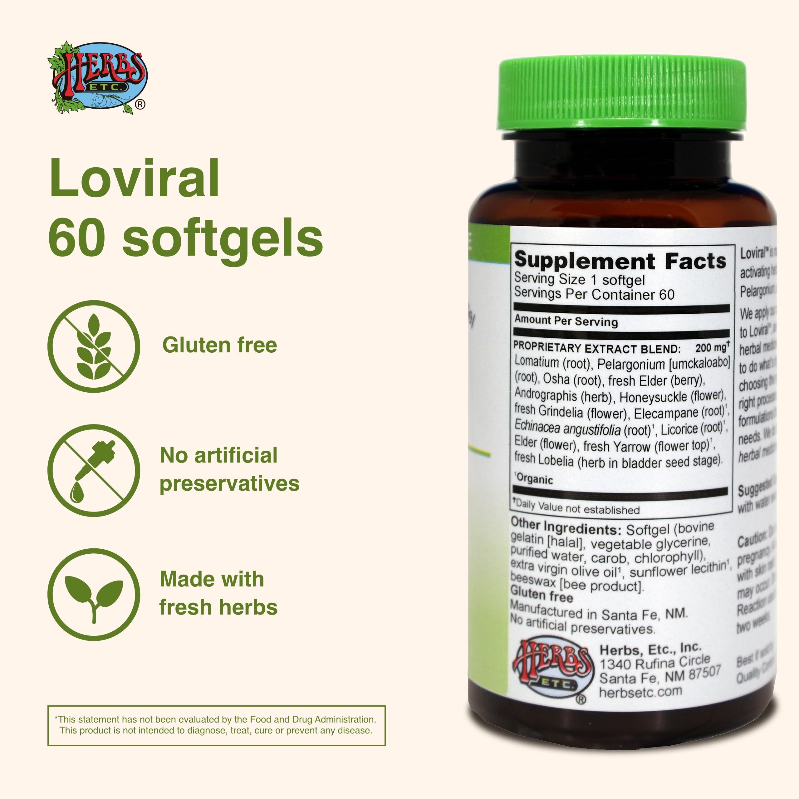 Loviral Lung Health Supplement | Herbs, Etc. – Respiratory Support (Gluten-Free)