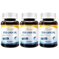 Lovita Norwegian Cod Liver Oil - High Absorption TG, Burpless, 90 Softgels (Pack of 3)