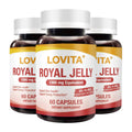 Lovita Royal Jelly 333 mg, 3:1 Concentrate, 20 mg 10-HDA, 60 Caps (Pack of 3)