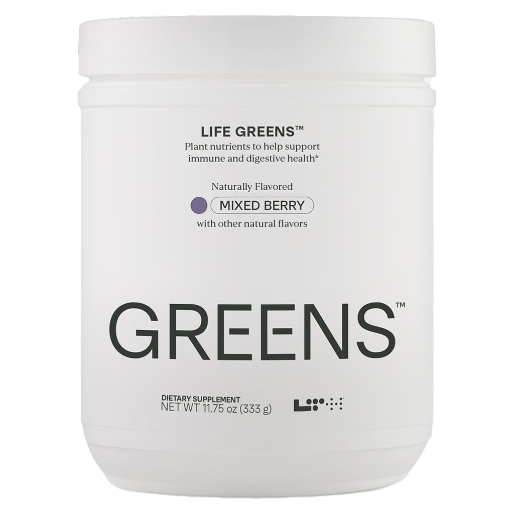 LTH Life Greens – Probiotic Superfood Powder with Enzymes & Fiber (Mixed Berry, 30 Servings)