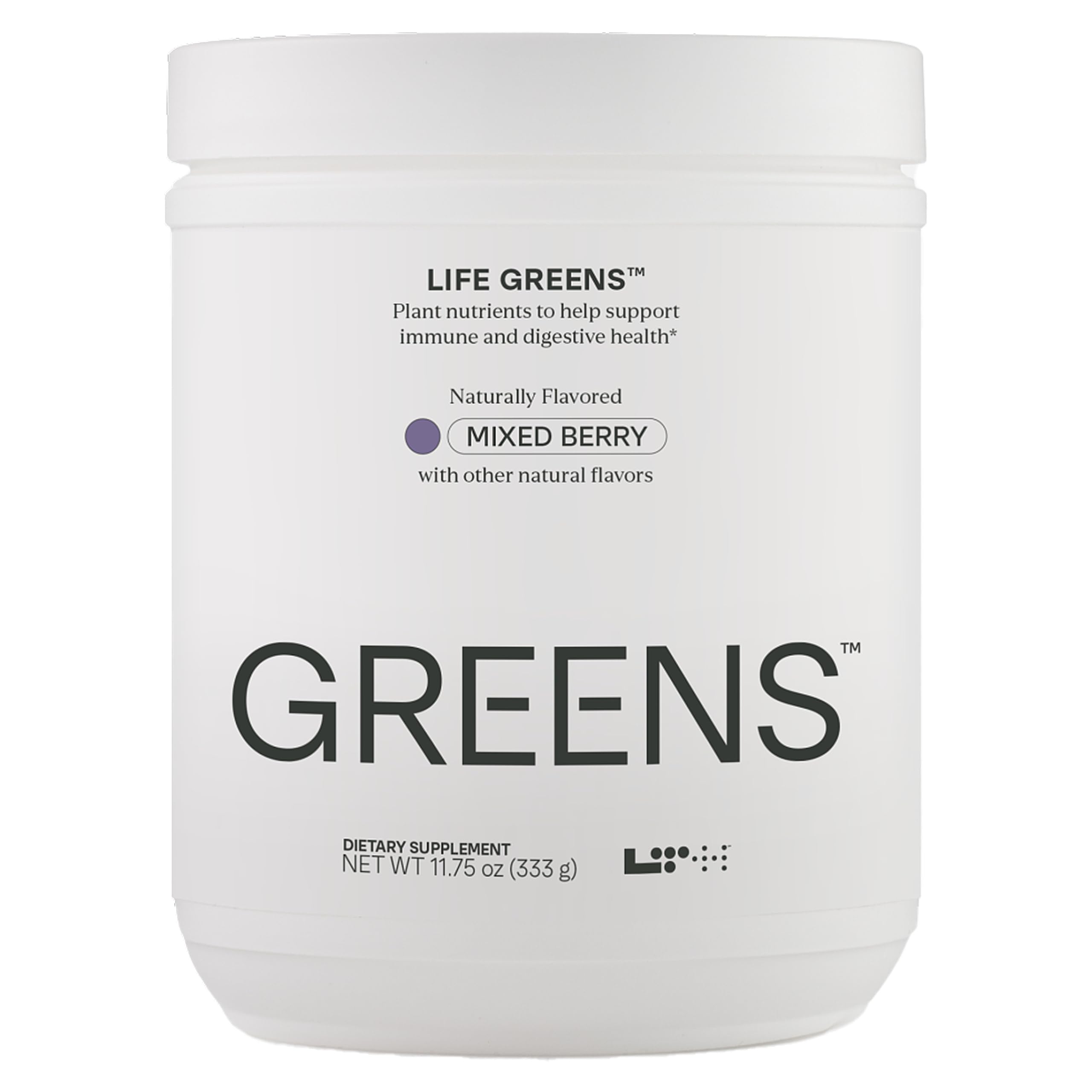 LTH Life Greens – Probiotic Superfood Powder with Enzymes & Fiber (Mixed Berry, 30 Servings)