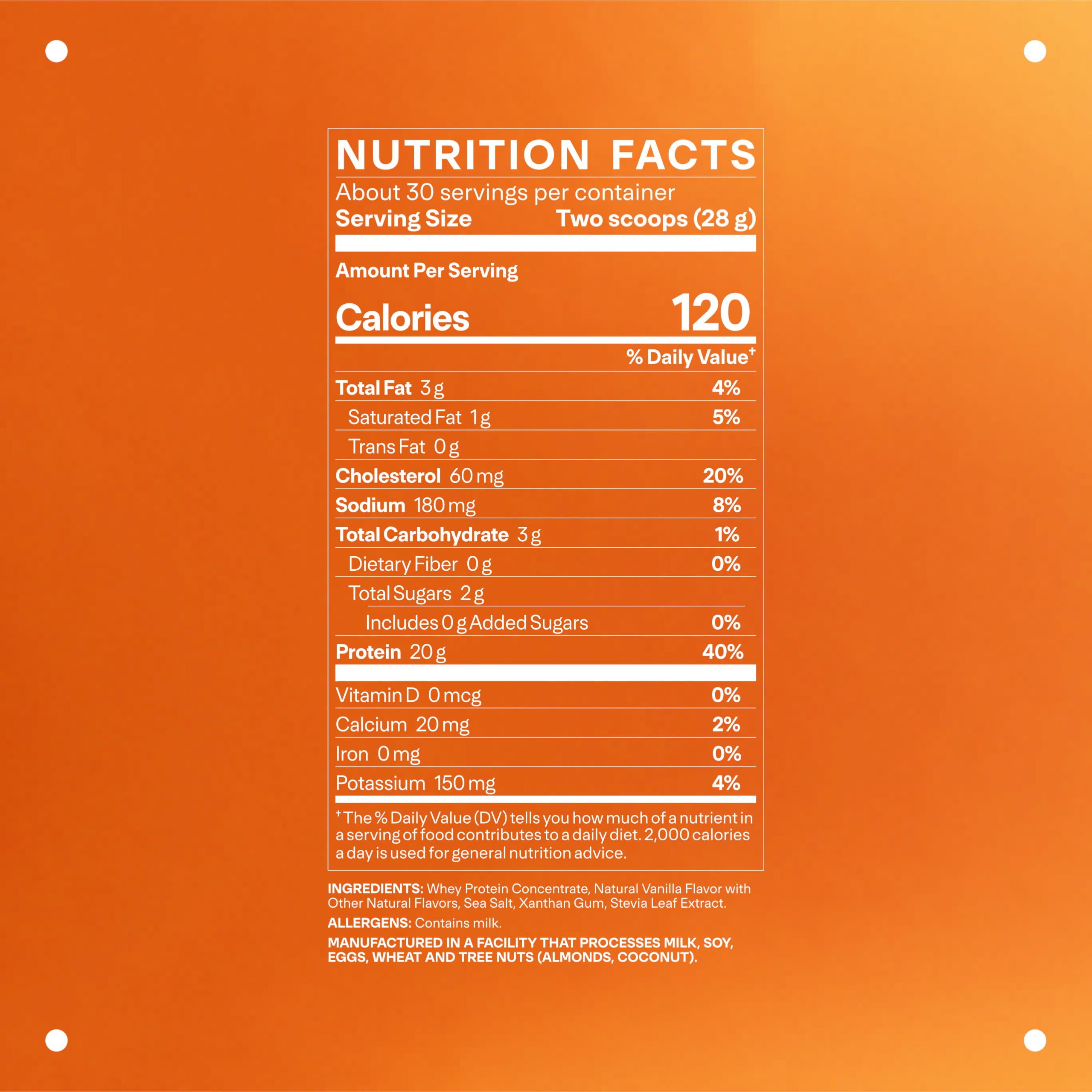LTH Whey Protein - Grass-Fed Whey Protein Powder with Amino Acids | Lean Muscle & Recovery - Vanilla, 930 Grams