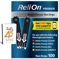 LUAL Premier Blood Glucose Test Strips 100 Ct — No Coding, Premier Meter Compatible