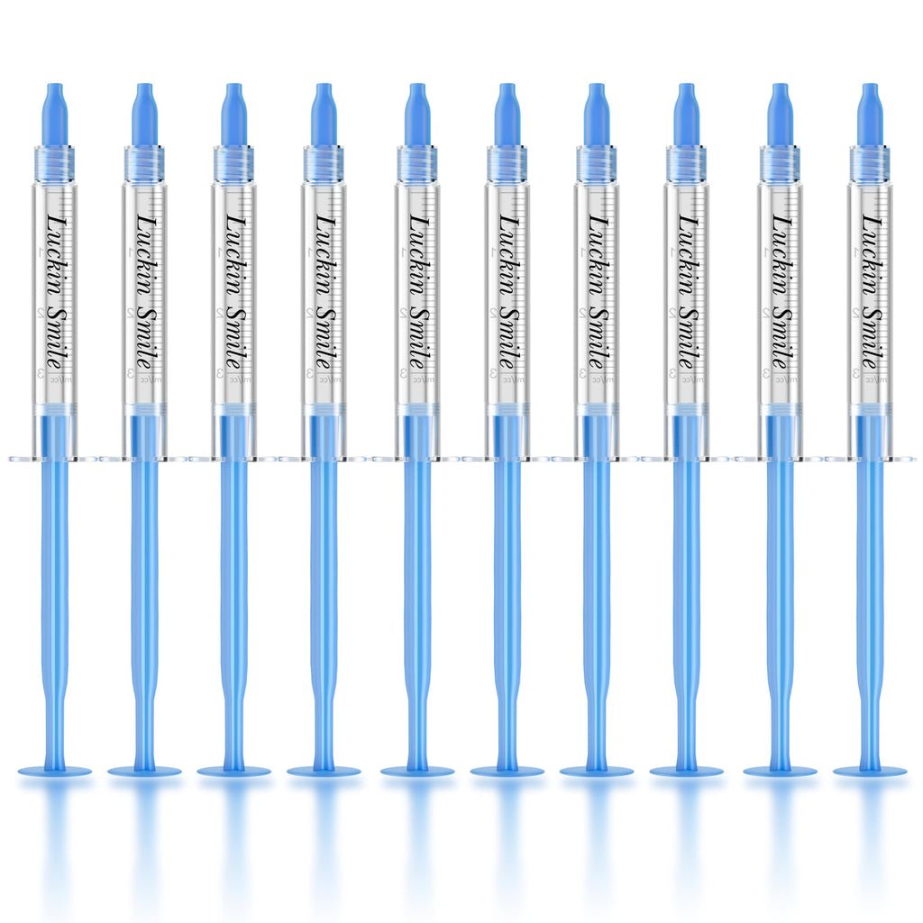 LUCKIN SMILE 10pcs Teeth Whitening Gel Refill – 35% Carbamide Peroxide, Gentle on Sensitive Teeth