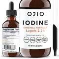 Lugols Iodine Solution 2% – 2 fl oz (Pack of 1) | High Potency Liquid Drops for Thyroid Health & Energy