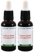 2X Lugol's Iodine Solution – 2x1 fl oz / 2x30 ml | Pharmaceutical Grade | Third-Party Tested | Heiltropfen
