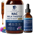 Lukaree Liposomal NAC 600mg Drops with Milk Thistle – Liver & Kidney Support (Vegan, Non-GMO) 2oz