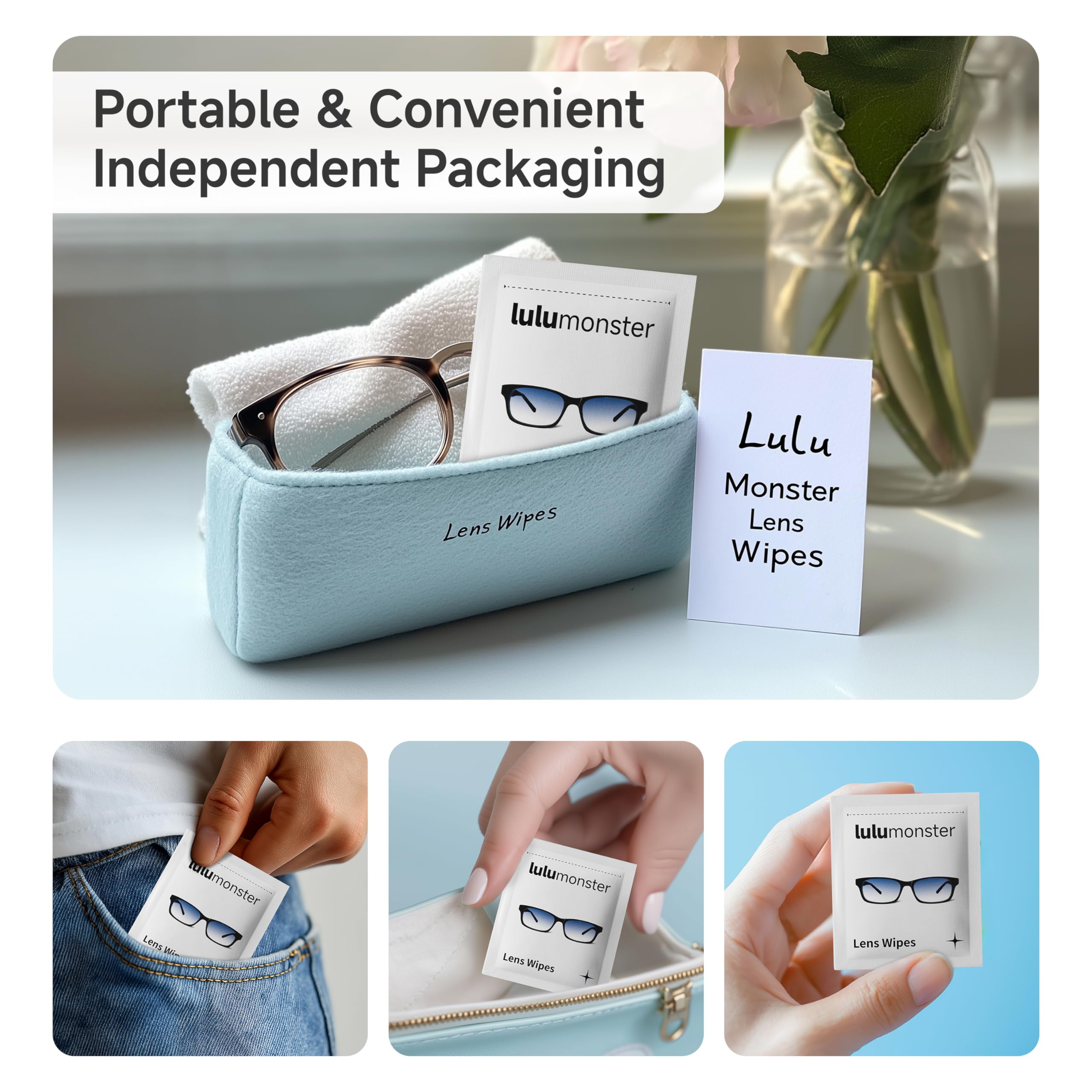 Anti Fog Lens Wipes for Eyeglasses – Lulumonster | 150 Pre-Moistened Wipes