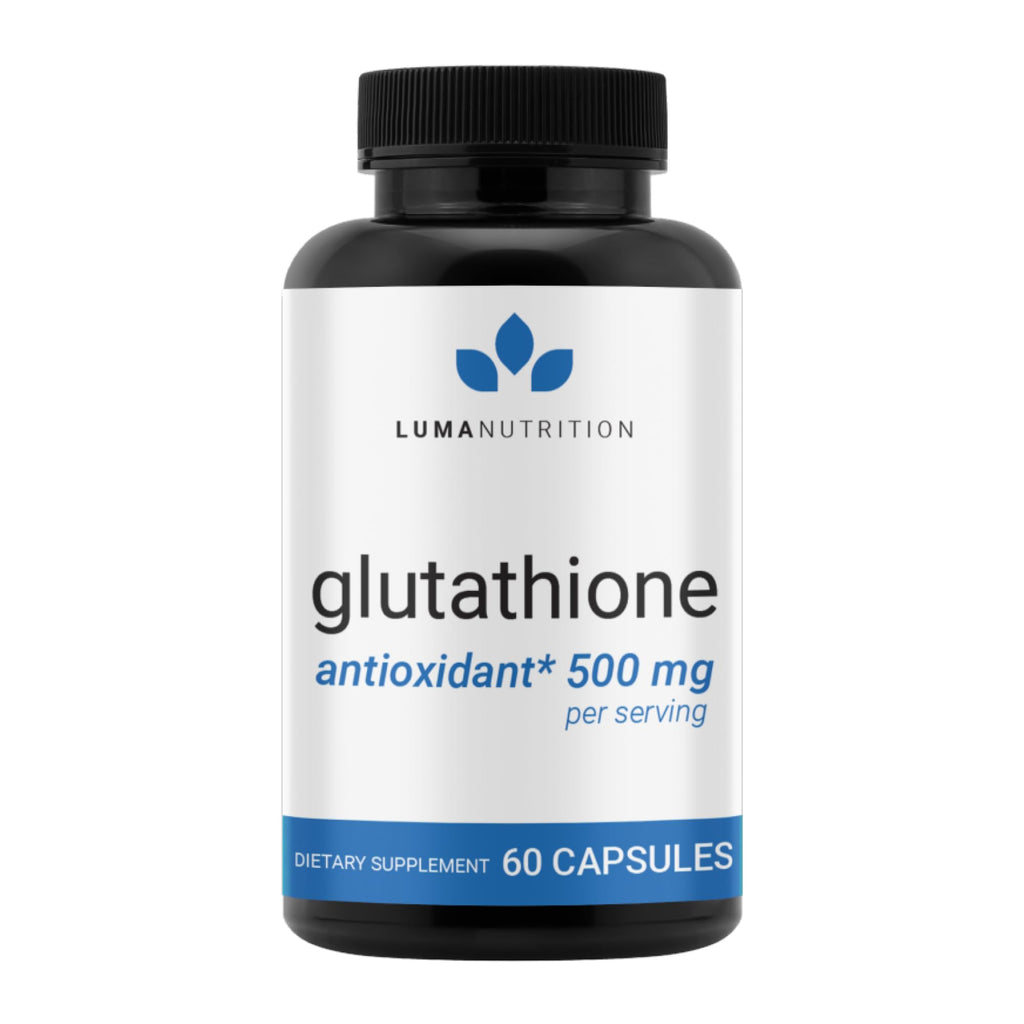 Luma Nutrition Glutathione 500mg – Antioxidant Support, Liver Health, 60 Capsules