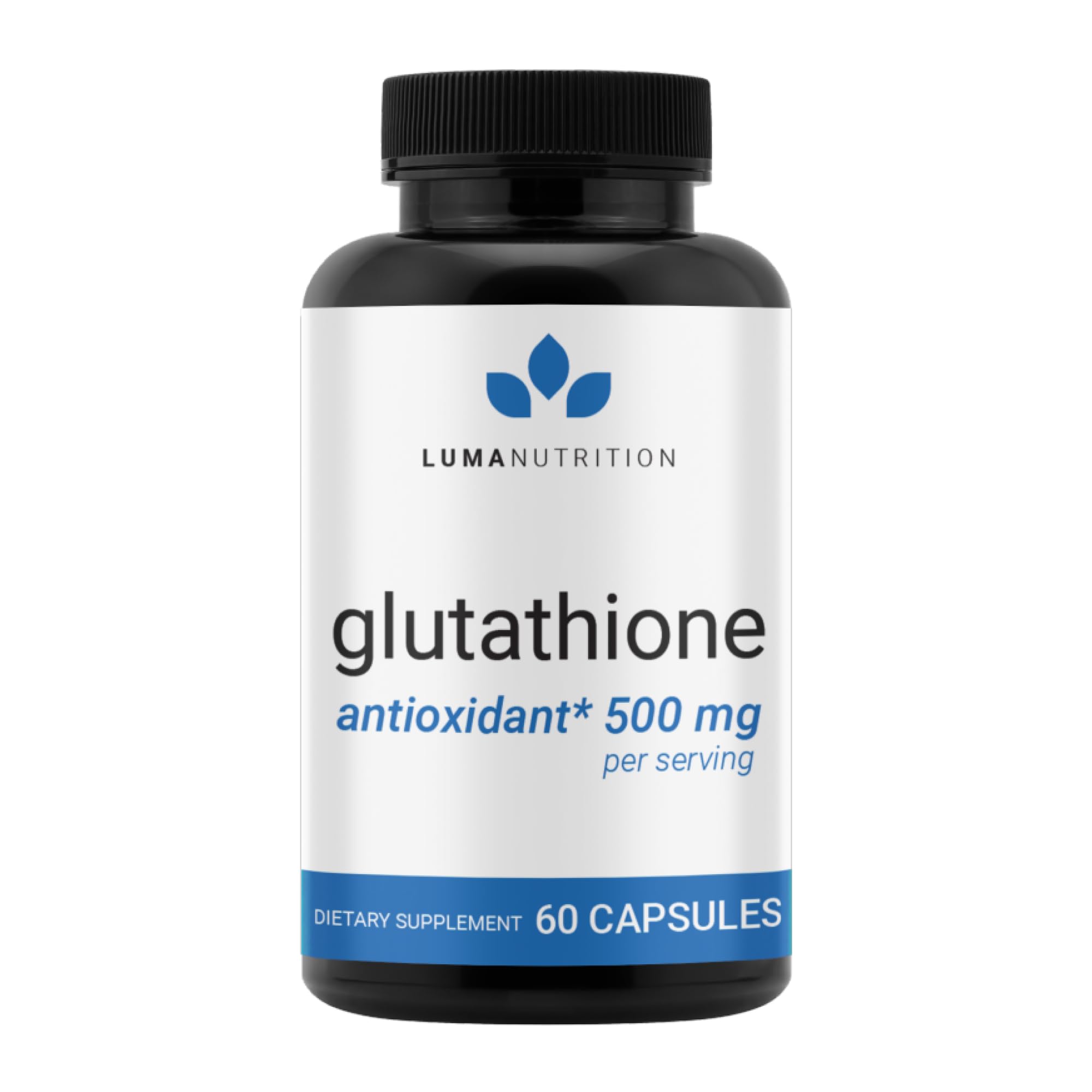 Luma Nutrition Glutathione 500mg – Antioxidant Support, Liver Health, 60 Capsules
