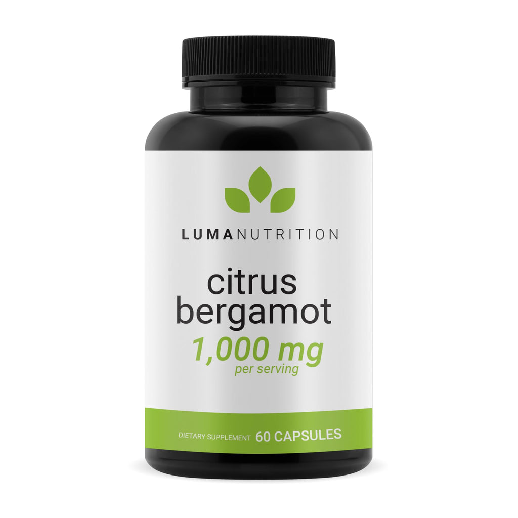 Luma Nutrition Citrus Bergamot 1000mg – Citrus Bergamot Supplement – Made in USA, Veteran Owned – 60 Capsules