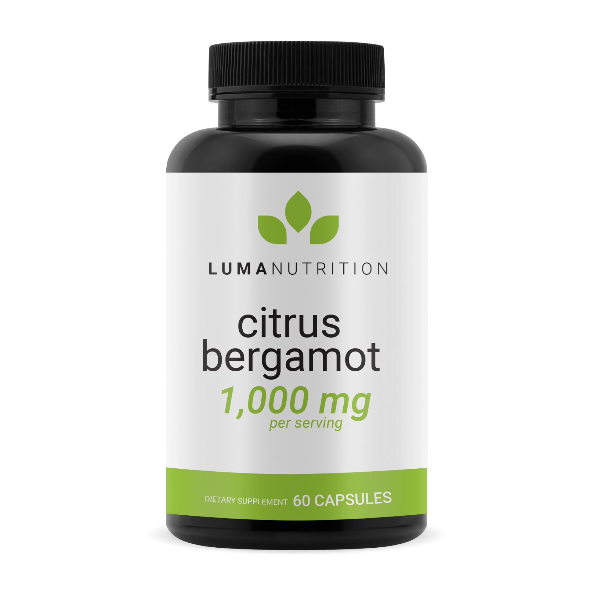 Luma Nutrition Citrus Bergamot 1000mg – Citrus Bergamot Supplement – Made in USA, Veteran Owned – 60 Capsules