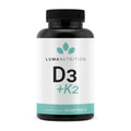 Luma Nutrition D3 + K2 10000 IU – Bone & Heart Health (60 Softgels)