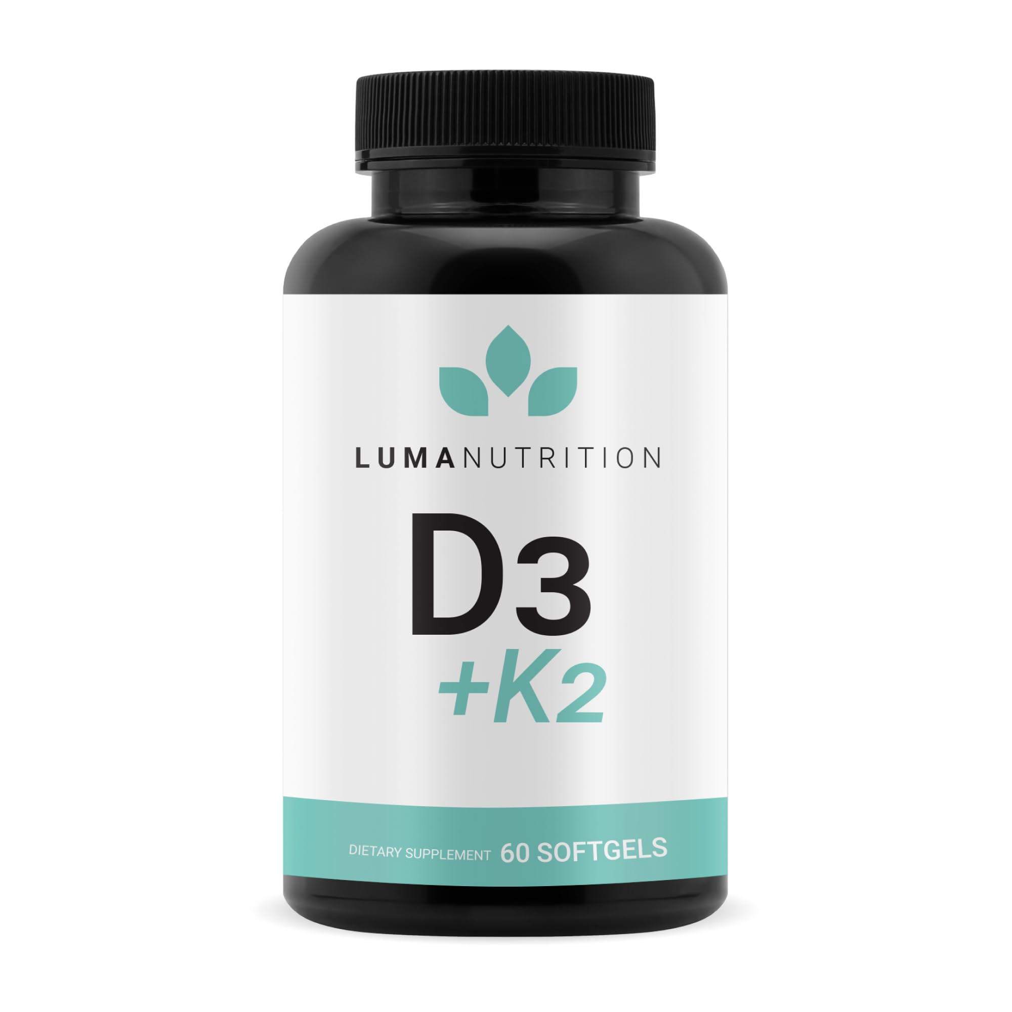 Luma Nutrition D3 + K2 10000 IU – Bone & Heart Health (60 Softgels)