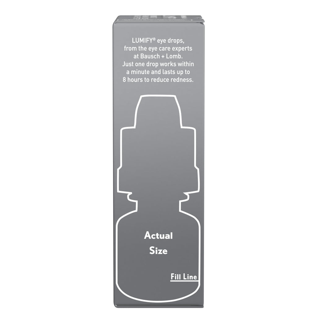 Lumify Redness Reliever Eye Drops 0.08 fl oz (2.5 mL) Pack of 6 | Bausch + Lomb