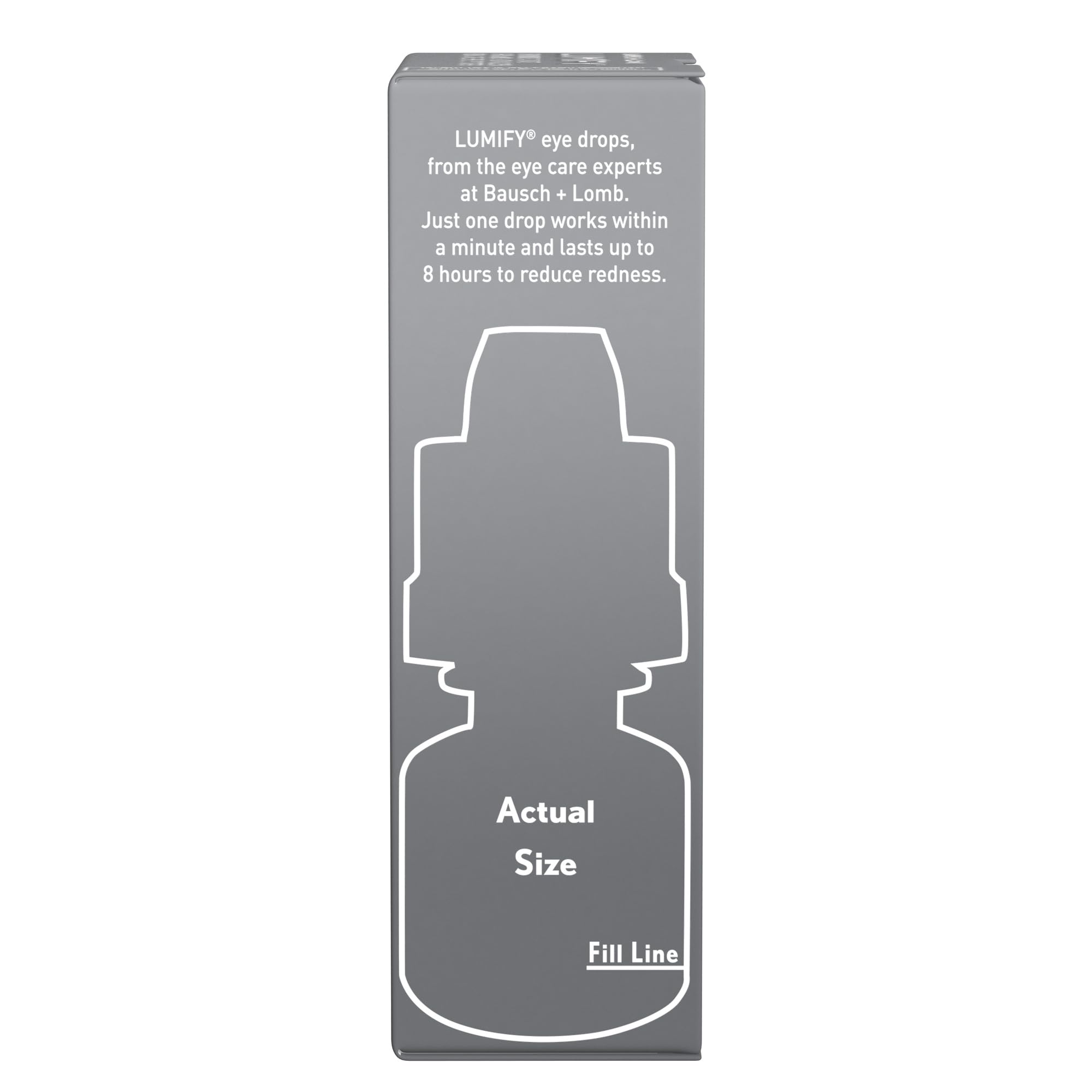 Lumify Redness Reliever Eye Drops 0.08 fl oz (2.5 mL) Pack of 6 | Bausch + Lomb