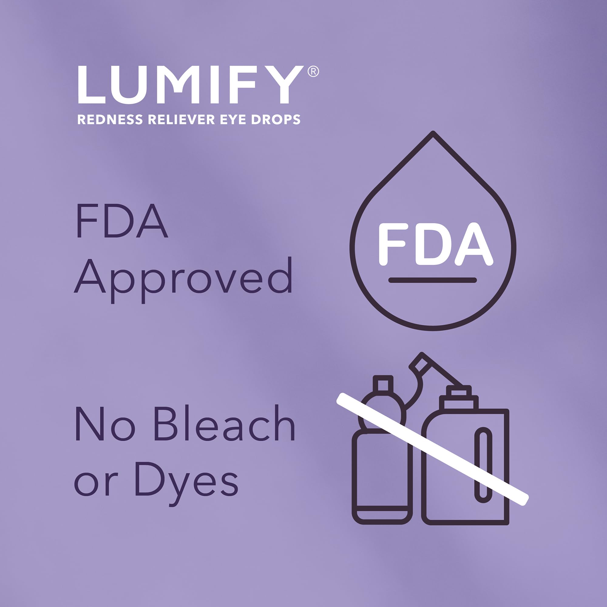 Lumify Redness Reliever Eye Drops 0.08 fl oz (2.5 mL) Pack of 6 | Bausch + Lomb