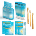 Lumineux Longevity Whitening Kit Bundle – 6 Toothpastes, 6 Mouthwashes, 2 Strips, 2 Pens | Enamel-Safe & Clinically Proven