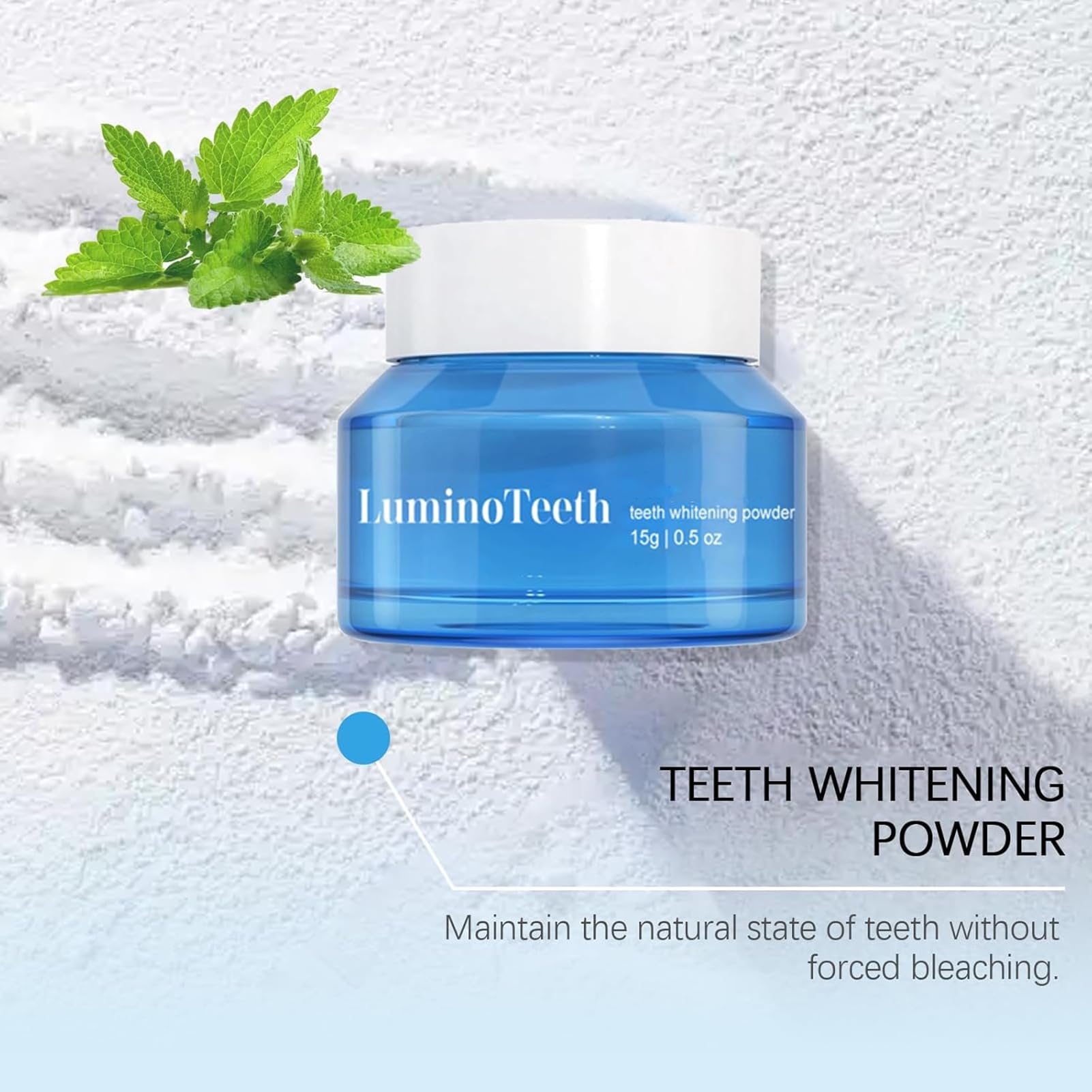 Lumino Teeth™ Teeth Whitening Deluxe Powder | Natural Whitener | Breath Freshness | Fluoride-Free