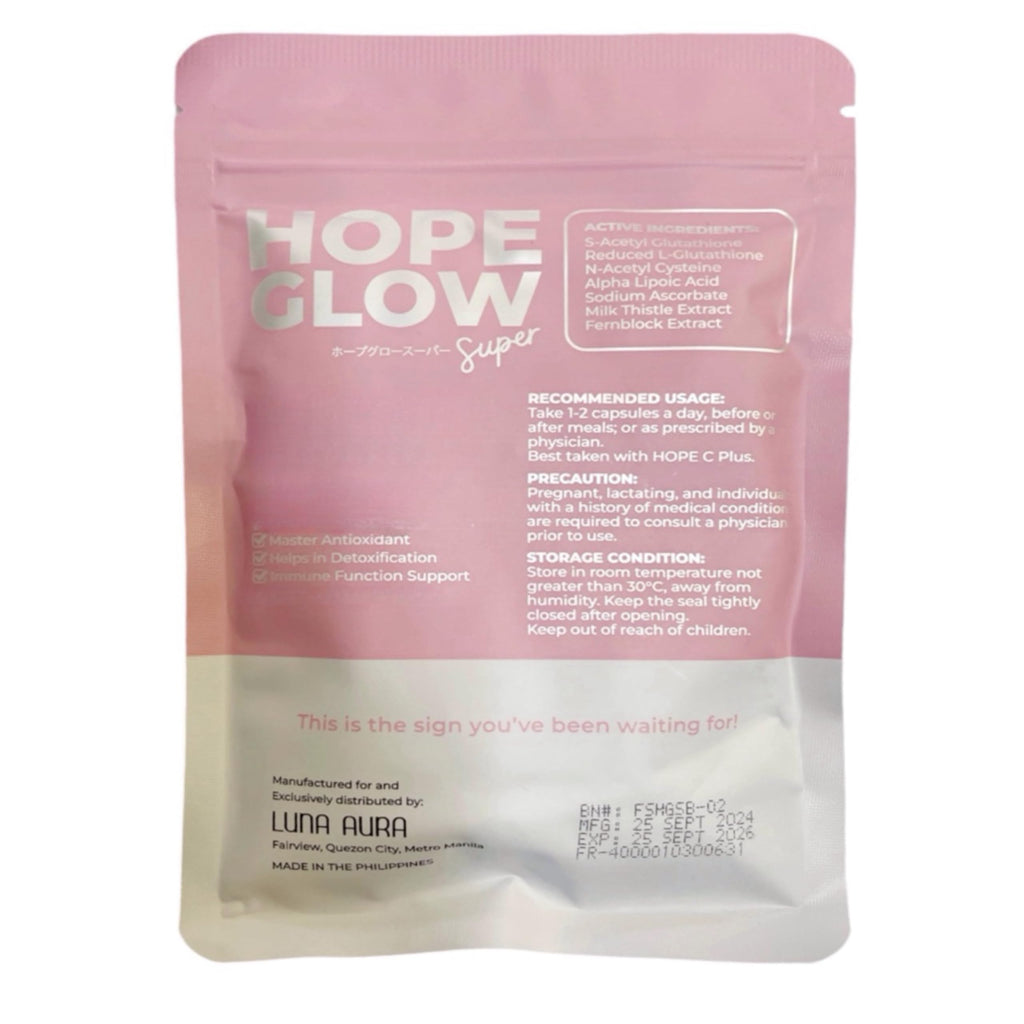 Luna Aura Hope Glow Super 700mg (60 capsules) – Radiant Skin & Wellness