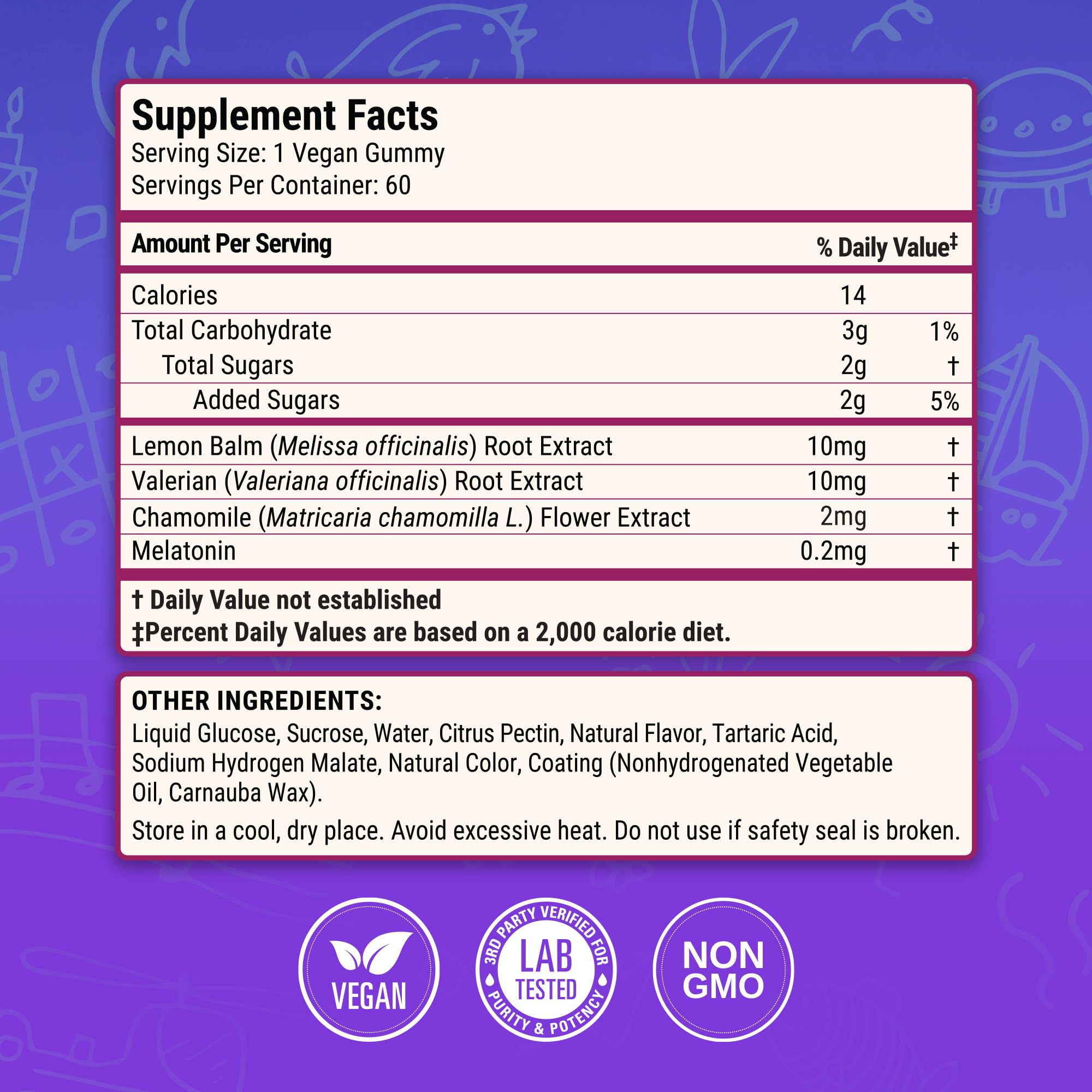 Luna Kids Sleep Gummies – Non-Habit Melatonin for Children, Mixed Berry (60 Vegan Gummies)