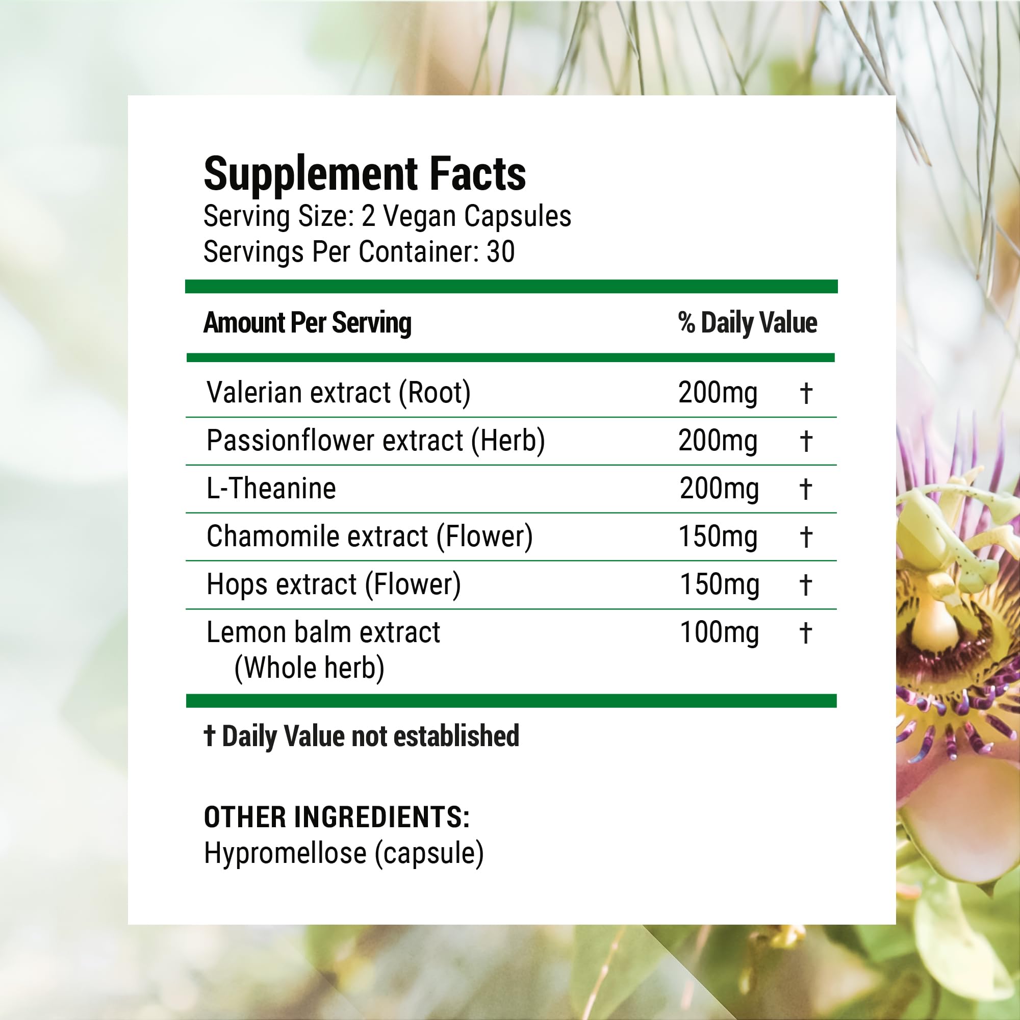 Nested Naturals Luna Sleep Supplement – Melatonin-Free, Non-Habit Forming Sleep Aid with Chamomile, Valerian & L-Theanine | 60 Vegan Capsules