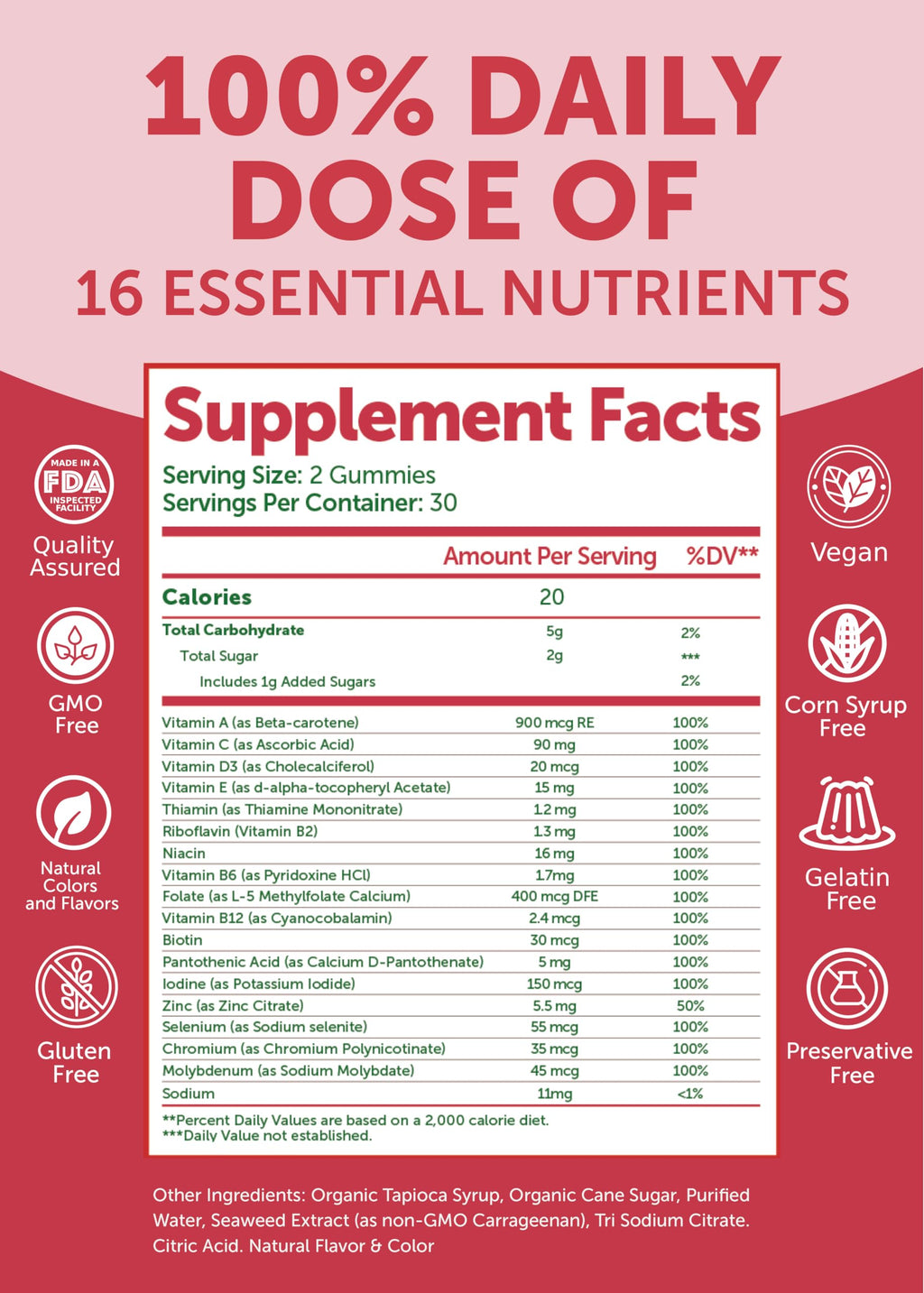 Lunakai Vitamin B12 & Women's Multivitamin Gummies Bundle - 3000mcg Methylcobalamin, 16 Essential Vitamins, 30 Days