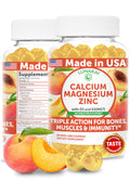 Lunakai USA Calcium Gummies with Magnesium, Zinc, Vitamin D3 & K2 – 60ct