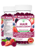 Lunakai USA Made Hair Gummies – Biotin, Zinc & Horsetail | Hair Growth Vitamins 60ct
