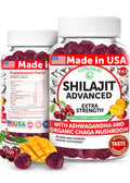 Lunakai USA Made Shilajit Gummies 1200mg with Ashwagandha & Chaga – 60ct