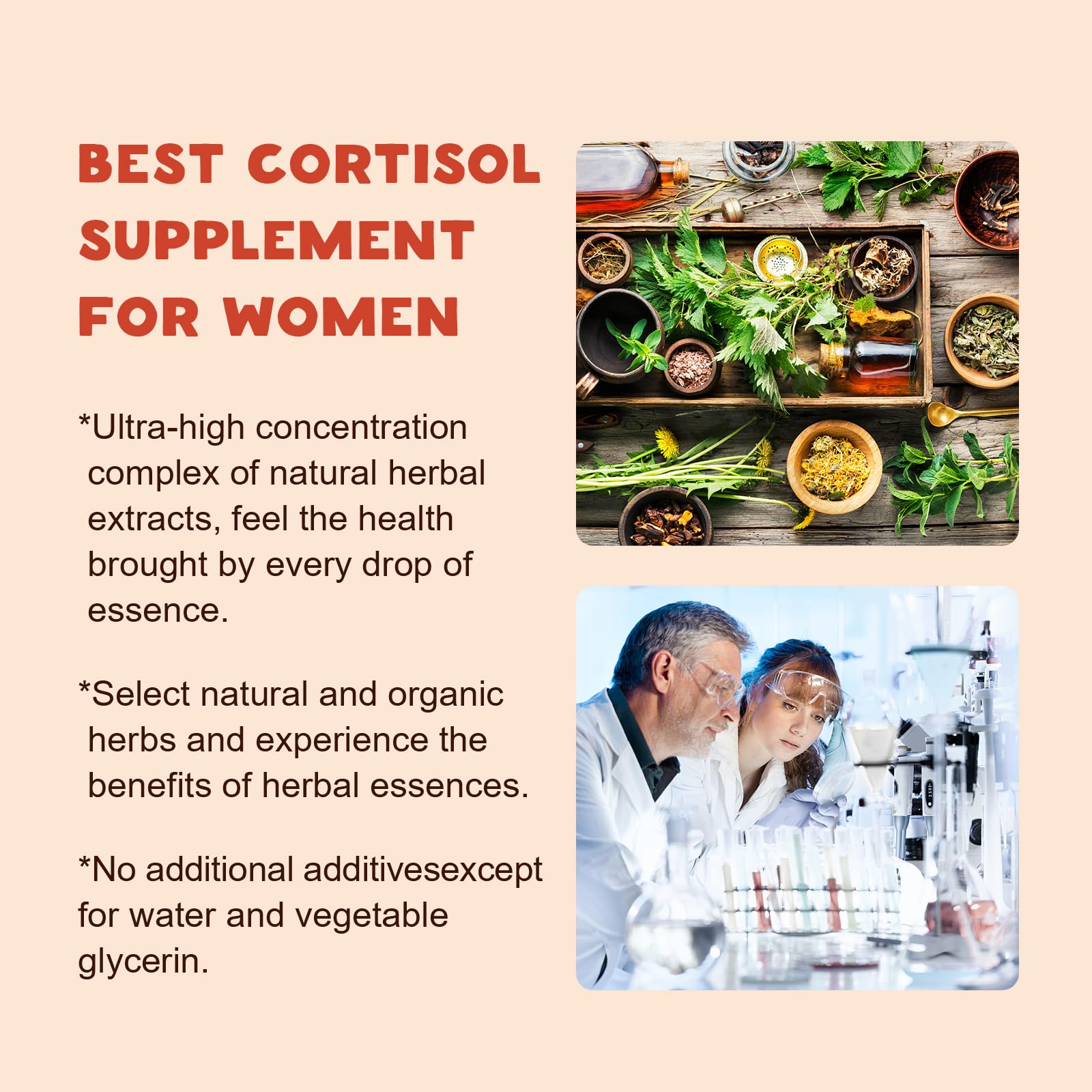 LUCNVEM Cortisol Supplement for Women – Cortisol Reducer & Detox (30 Day Vegan)