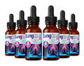 LUNG CLEAR PRO Lung Support Drops with Wild Mullein Leaf – 2 fl oz (6 Bottles)