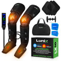 Lunix LX10 Full Leg Massager with Heat & Air Compression – Charcoal Black