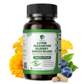 Lutein & Zeaxanthin AREDS 2 Eye Vitamins - Bilberry, Astaxanthin & Ginkgo - 60 Capsules