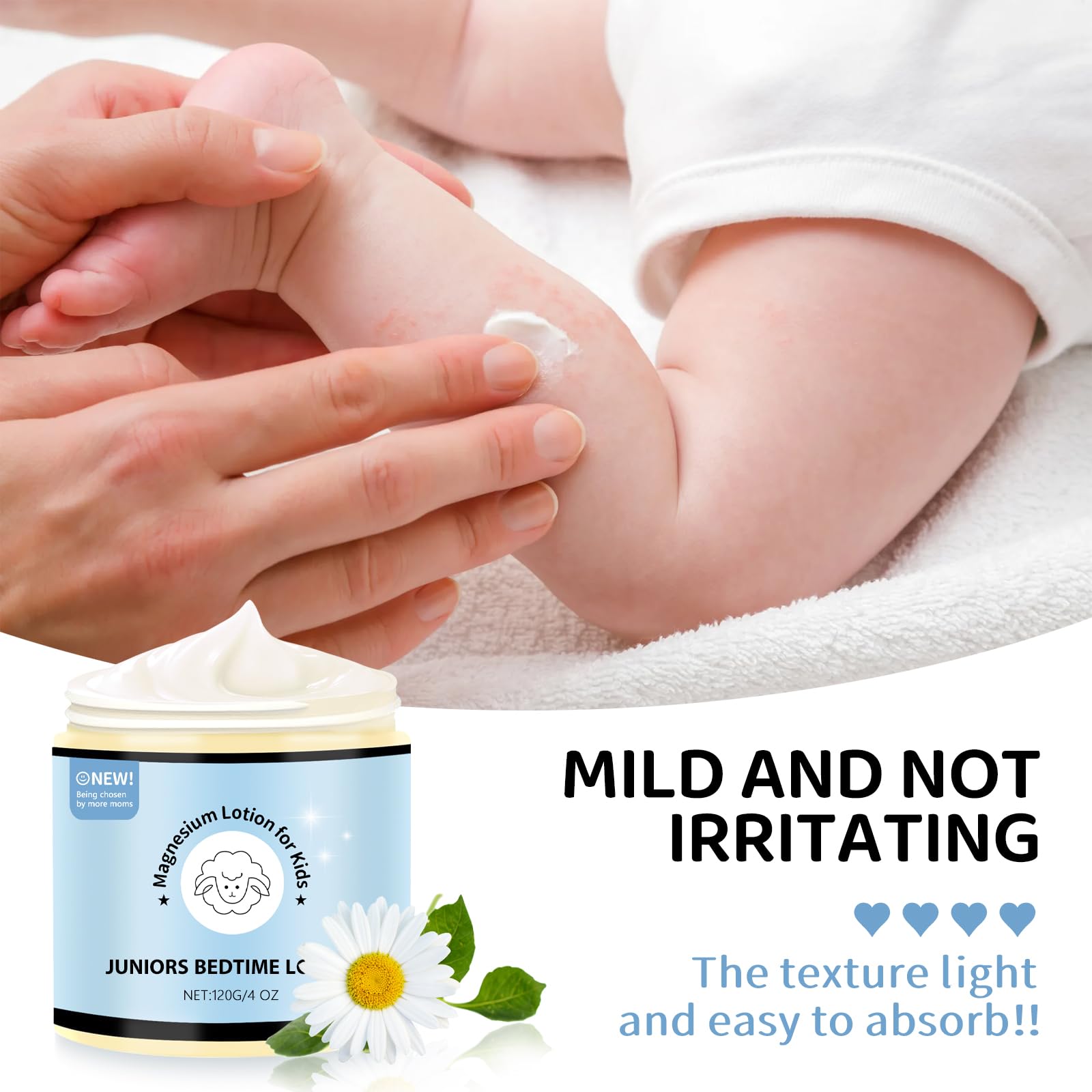 LUusmm Magnesium Lotion for Kids - Sleep Support & Relaxation | Melatonin-Free Topical Magnesium Lotion