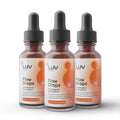 LUV health Flow Drops® – Energy & Focus with Adaptogenic Mushrooms | Vegan, Made in USA | 90 Servings