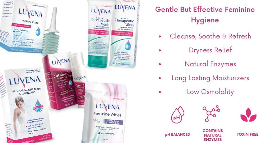 Luvena Moisturizer – Vaginal Moisturizer & Menopause Support (2 Pack) – Water Based, Paraben & Glycerin Free