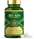 LUXHEALTH Brain Support - 120 Capsules | Memory & Focus with B12